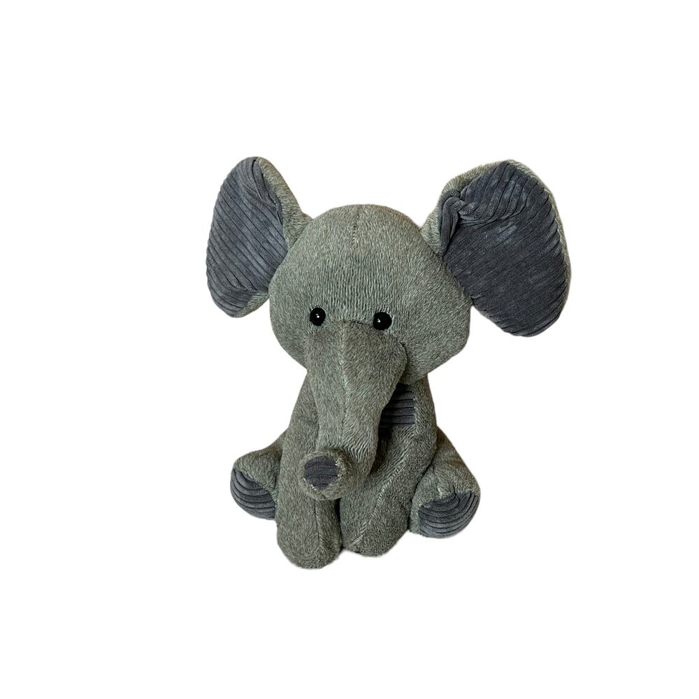 Gray Plush Elephant Stuffed Animal - Humphrey toys nursery decor